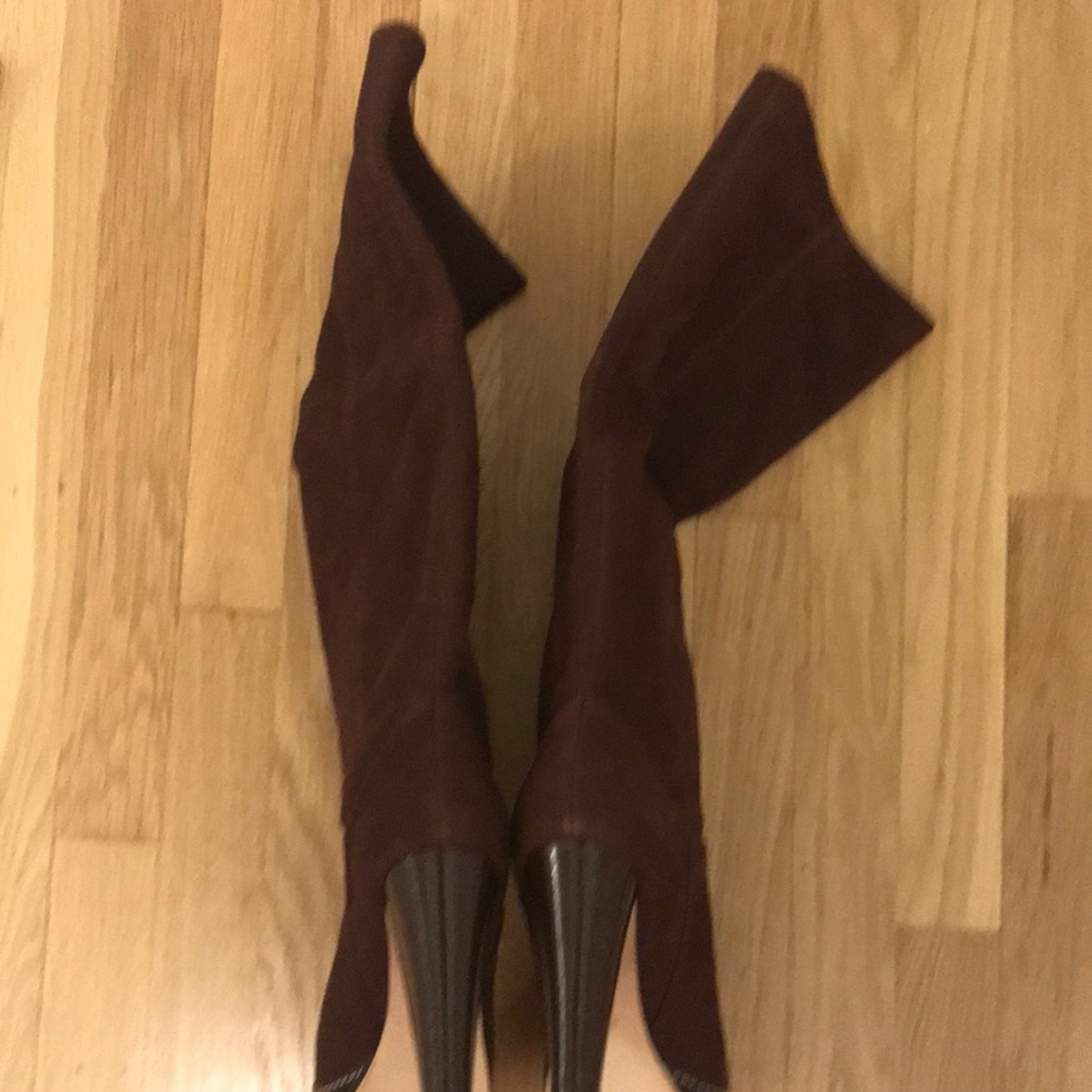 ***SOLD*** Cole Haan Nola Slouch Boots Chestnut Nubuck - Picture 12 of 14